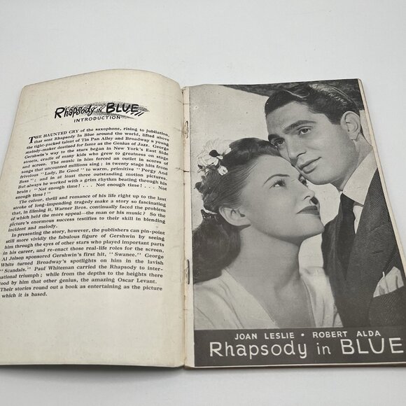 Rhapsody In Blue By Martin Macall Famous Film Series 1946 Cinema Warner Bros Vtg - Picture 4 of 7